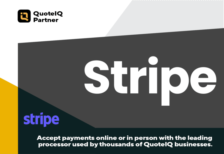 QuoteIQ integration with Stripe for fast customer payments
