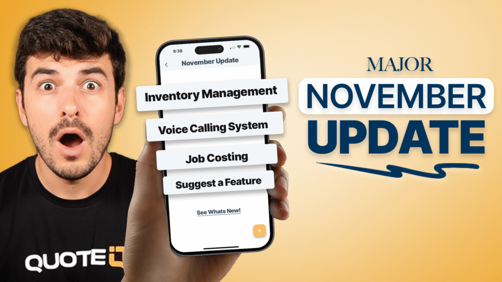 QuoteIQ November 2025 Update: Employee Management, Advanced Scheduling & 7 New Features 1 QuoteIQ November 2025 Update