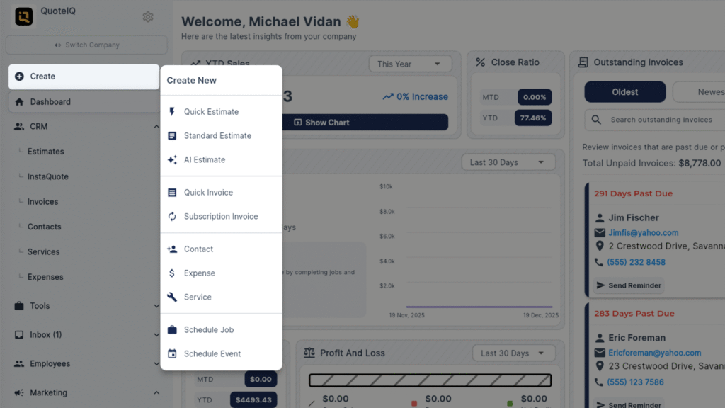 QuoteIQ December 2025 Update: 14 Brand New Features to Run Your Field Service Business Faster 2 QuoteIQ December 2025 Update
