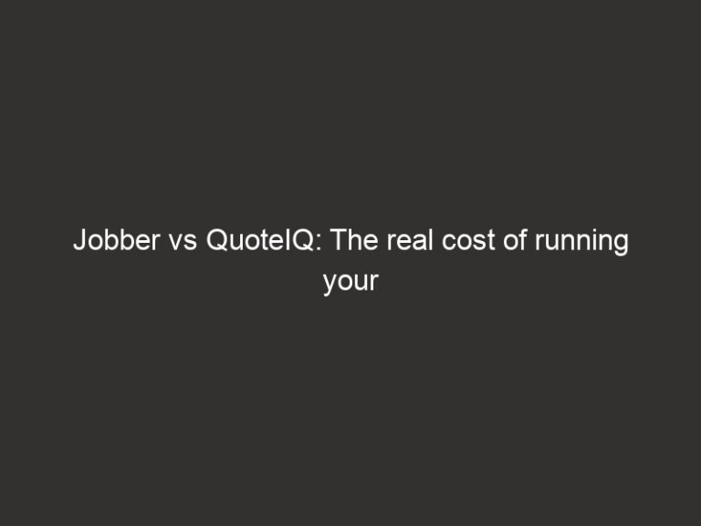 Jobber vs QuoteIQ: The real cost of running your service business 1 jobber vs quoteiq the real cost of running your service business 15474 9725b