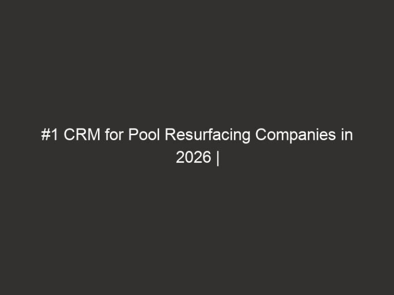 #1 CRM for Pool Resurfacing Companies in 2026 | QuoteIQ 9 #1 CRM for Pool Resurfacing Companies in 2026 | QuoteIQ