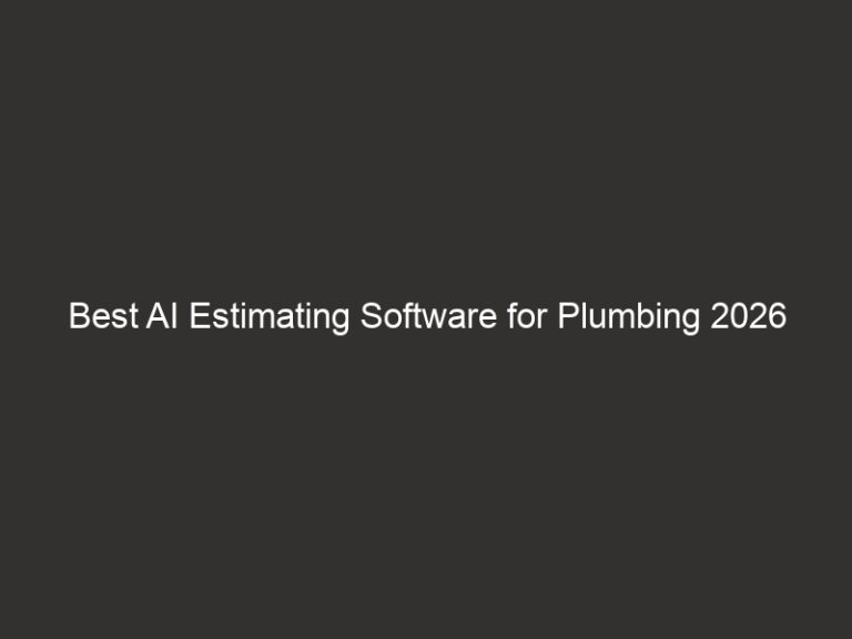 Best AI Estimating Software for Plumbing 2026 57 best ai estimating software for plumbing 2026 20546 3db50