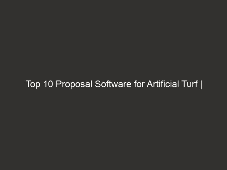 Top 10 Proposal Software for Artificial Turf | QuoteIQ 15 top 10 proposal software for artificial turf quoteiq 28552 ca10e