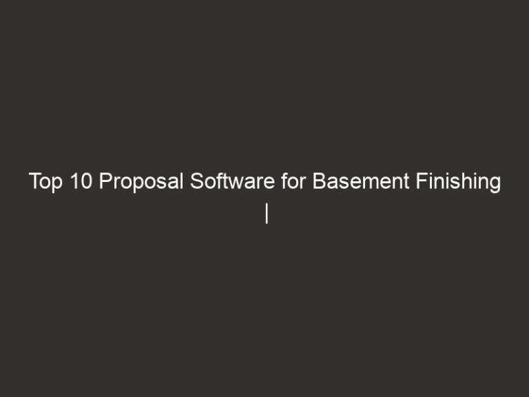 Top 10 Proposal Software for Basement Finishing | QuoteIQ 26 top 10 proposal software for basement finishing quoteiq 28521 f2b76